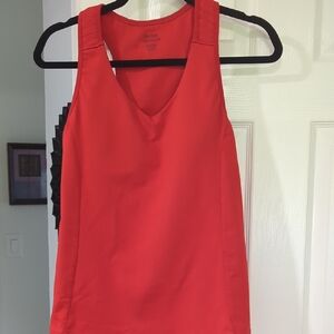 Reebok Play Red Sleeveless Athletic Racerback Padded Bra Large Top